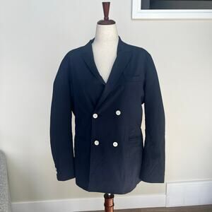 BEAMS Men's Double Breasted Blazer Size XL In Navy